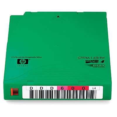 HP LTO4 Ultrium páska, 1,6 TB RFID non custom labeled, balenie 20 ks (C7974AJ)