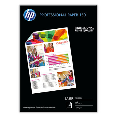 Profesionálny lesklý papier HP pre laserové tlačiarne -&nbsp;150 listov A4 (CG965A)