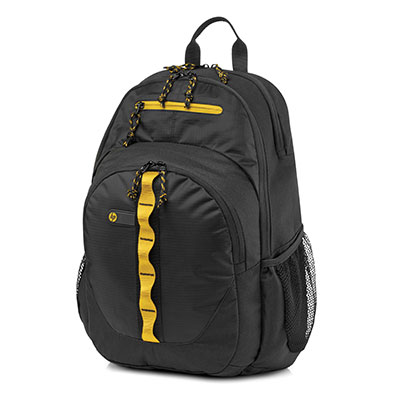 Športový ruksak HP - čierny/žltý (F3W17AA)