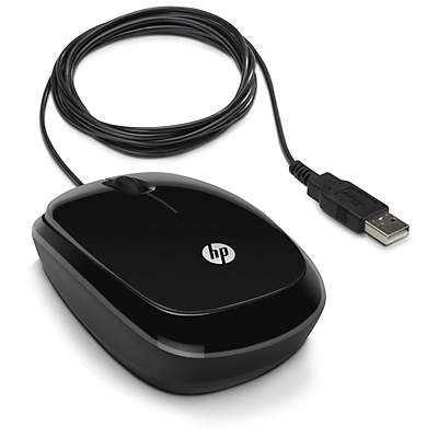 USB myš HP X1200 - sparkling black (H6E99AA)