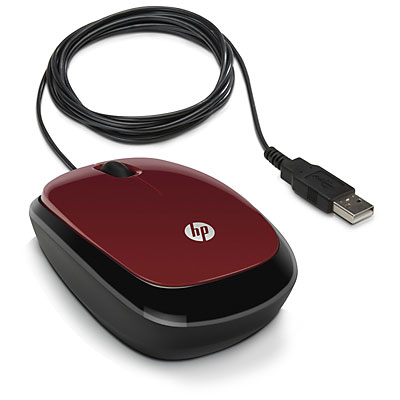 USB myš HP X1200 - flyer red (H6F01AA)