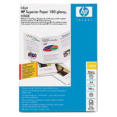Papier HP pre atrament - lesklý, 50 listov A4 (zložený na tretiny) (Q2525A)