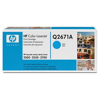 Toner HP 309A - azúrový (Q2671A)