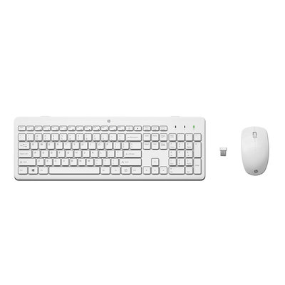 Bezdrôtová klávesnica a myš HP 230 - biela (3L1F0AA)