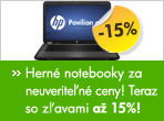 Hern� notebooky za neuverite�n� ceny! Teraz so z�avami a� 15%!