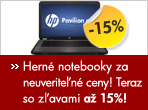 Hern� notebooky za neuverite�n� ceny! Teraz so z�avami a� 15%!