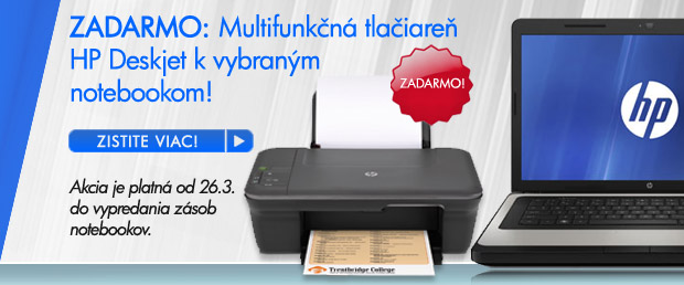 ZDARMA: Multifunk�n� tla�iare�
HP Deskjet k vybran�m
notebookom