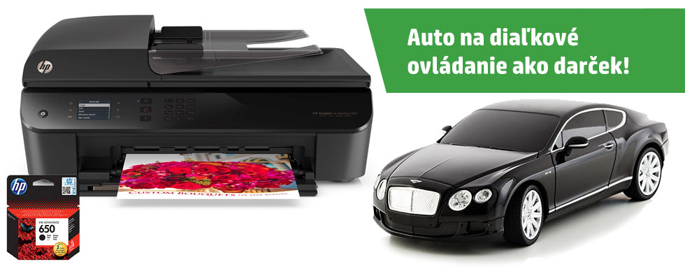 Tiskárny HP Deskjet Ink Advantage s autem na dálkové ovládání ZDARMA