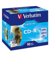 Verbatim CD-R 700MB 52X LightScribe 10ks (710556)