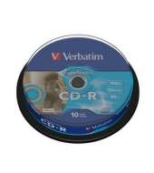 Verbatim DataLifePlus CD-R 700MB 52X LightScribe 10ks Spindle (710690)