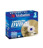 Verbatim DataLifePlus DVD+R 4.7GB 16x LightScribe 5ks v krabičce (710694)