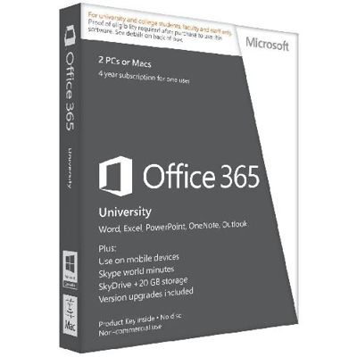 Microsoft Office 365 pre vysokoškolákov 4 roky, bez média (R4T-00072)