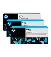 Atramentová náplň HP 771C - svetlosivá, trojbalenie (B6Y38A)