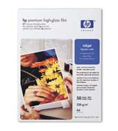 Biela fólia HP Premium - vysoko lesklá, 50 listů A4 (C3837A)
