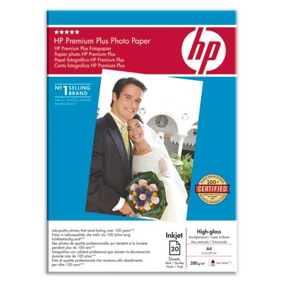 Fotografický papier HP Premium Plus - lesklý, 20 listov A4 (C6832HF)