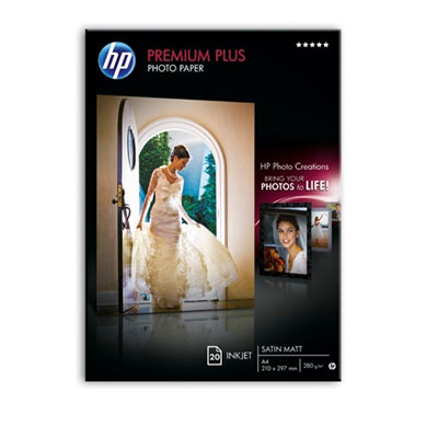 Fotografický papier HP Premium Plus - saténovo matný, 20 listov A4 (C6951A)