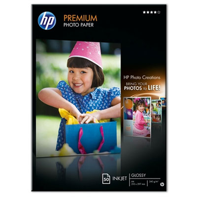 Fotografický papier HP Premium - lesklý, 50 listov A4 (C7040A)