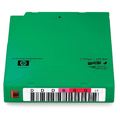 HP LTO4 Ultrium 1,6 TB RW, vlastné štítky, balenie 20 ks (C7974AL)