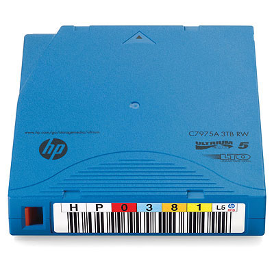 HP Ultrium páska, 3 TB, RW, RFID, Custom Labeled, balenie 20 ks (C7975AF)