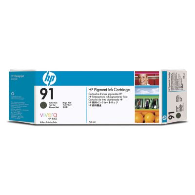 Atramentová náplň HP 91&nbsp;-&nbsp;mátna čierna, trojbalenie (C9480A)
