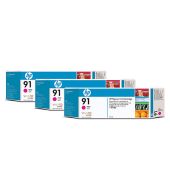 Atramentová náplň HP 91 - purpurová, trojbalenie (C9484A)