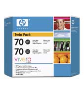 Atramentová náplň HP 70 - fotografická čierna, dvojbalenie (CB340A)