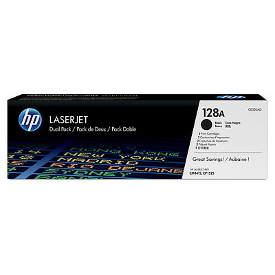 Toner HP 128A - čierny, dvojbalenie (CE320AD)