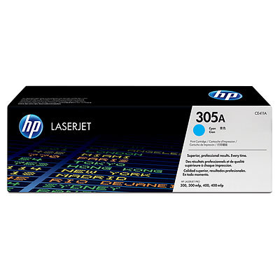 Toner HP 305A -&nbsp;azúrový (CE411A)