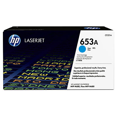 Toner HP 653A - azúrový (CF321A)