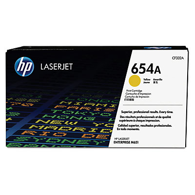 Toner HP 654A -&nbsp;žltý (CF332A)