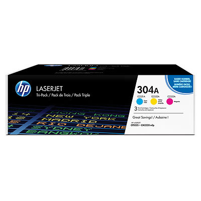 Toner HP 304A - kombinované balenie (CF372AM)