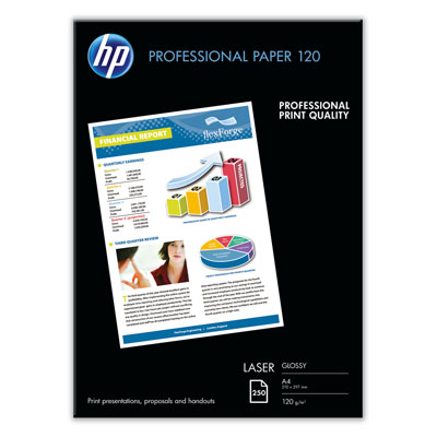 Profesionálny lesklý papier HP pre laserové tlačiarne - 250 listov A4 (CG964A)