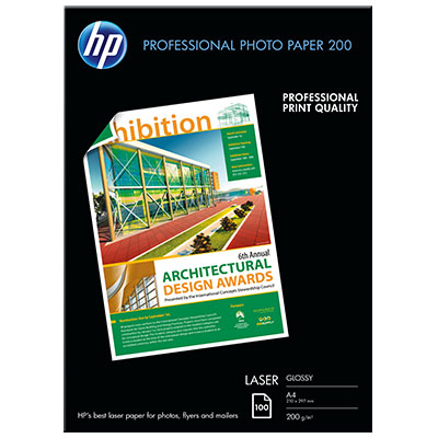 Fotografický papier HP pre laserové tlačiarne - lesklý, 100 listov A4 (CG966A)