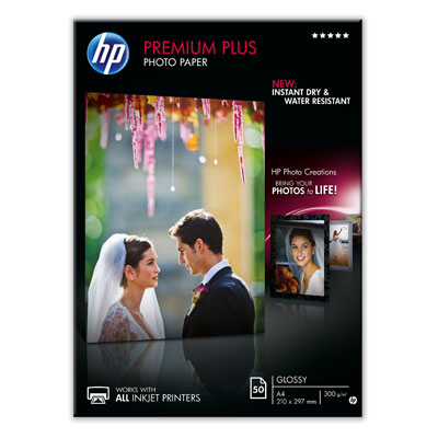 Fotografický papier HP Premium Plus - lesklý, 50 listov A4 (CR674A)