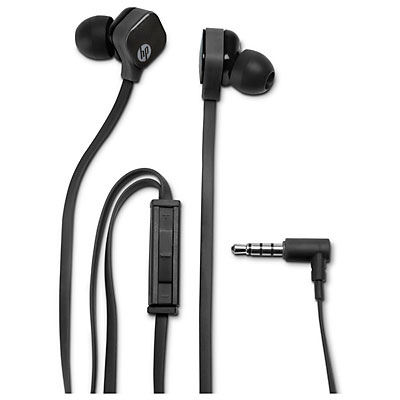 Stereofónne slúchadlá do uší HP H2300 In-Ear trblietavá čierna (H6T14AA)