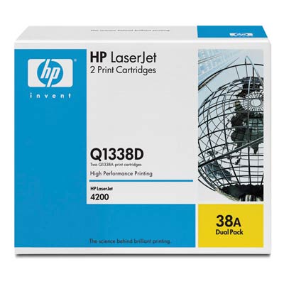 Toner HP 38A - čierny, dvojbalenie (Q1338D)