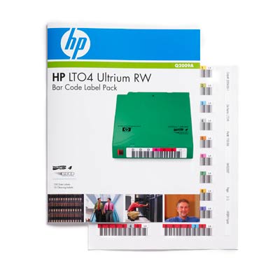 HP Ultrium 4 Bar Code Label Pack (Ultrium 1600 GB, RW) (Q2009A)