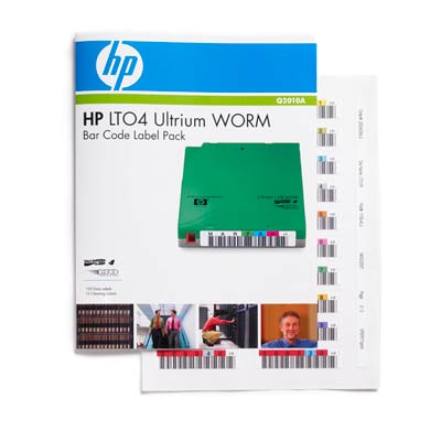 HP Ultrium 4 Bar Code Label Pack (Ultrium 1600 GB, WORM) (Q2010A)