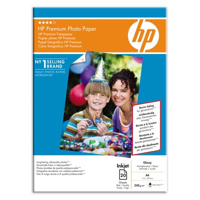 Lesklý fotografický papier HP Premium - 20 listov A4 (Q2519A)