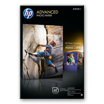 Fotografický papier HP Advanced - lesklý, 60 listov 10x15 cm (Q8008A)