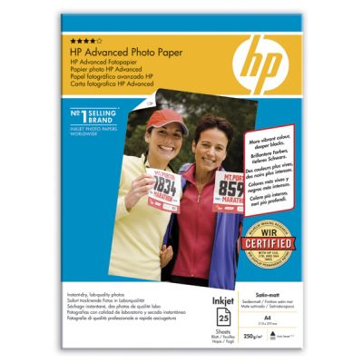 Fotografický papier HP Advanced - saténovo matný, 25 listov A4 (Q8011A)