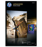 Fotografický papier HP Advanced - lesklý, 20 listov A3 (Q8697A)