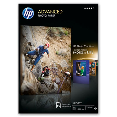 Fotografický papier HP Advanced - leský, 50 listov A4 (Q8698A)