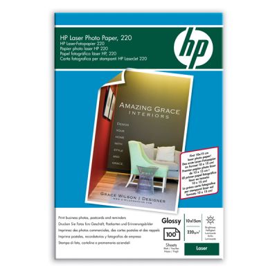 Fotografický papier HP - lesklý, 100 listov 10x15 cm (Q8843A)