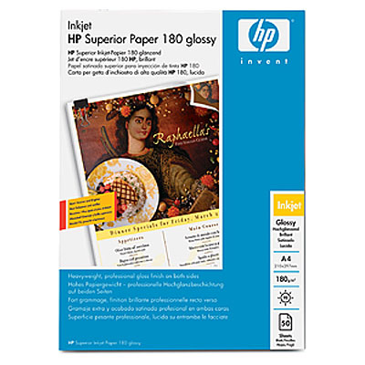Lesklý papier HP pre atramentové tlačiarne - 50 listov A4 (C6818A)