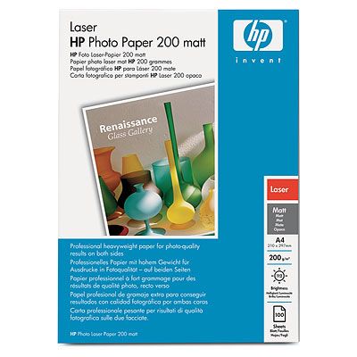 Fotografický papier HP pre laserové tlačiarne - matný, 100 listov A4 (Q6550A)