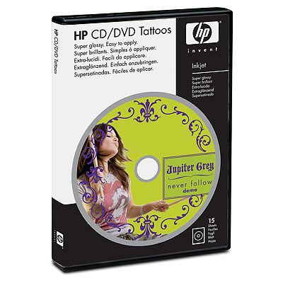 HP Tattoos CD/DVD etikety - 15 listov 13x18 cm (Q8047A)