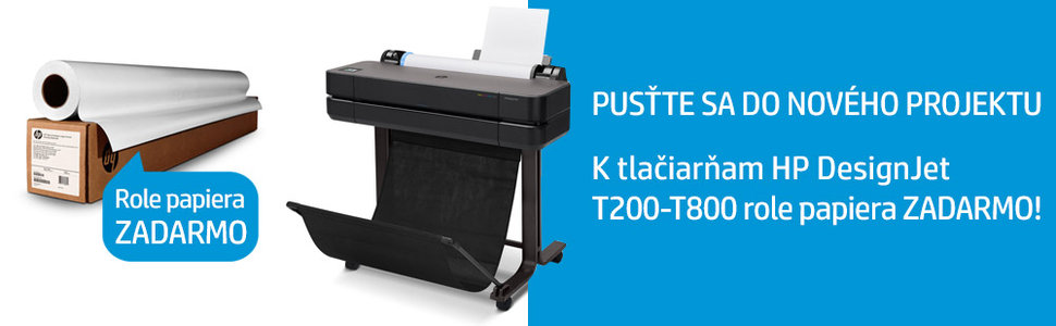 K tlačiarni DesignJet role papiera za 0,10 €!