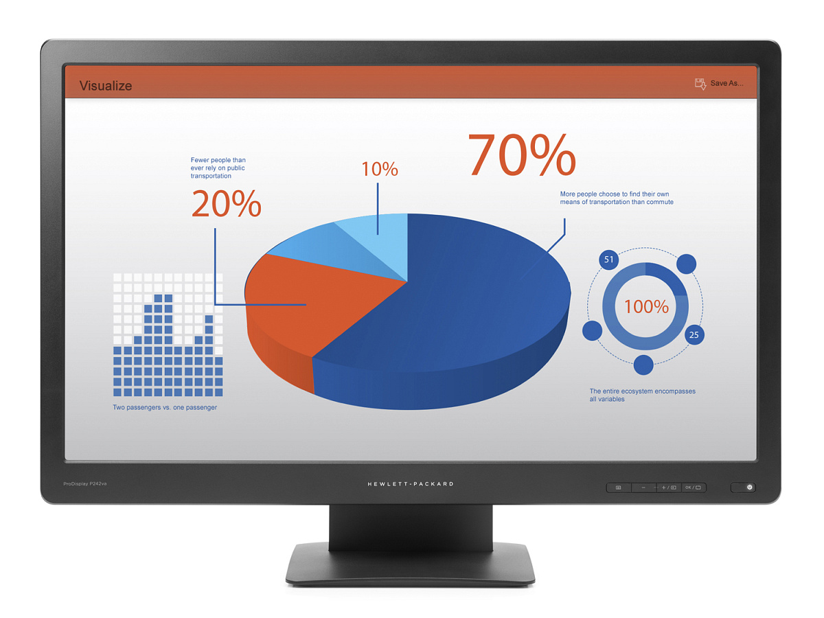 HP ProDisplay P242va (K7X32AA)