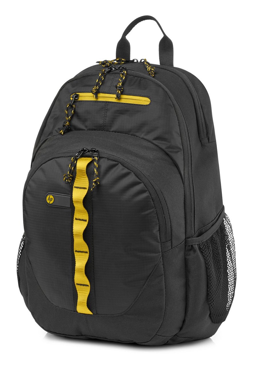 Športový ruksak HP - čierny/žltý (F3W17AA)